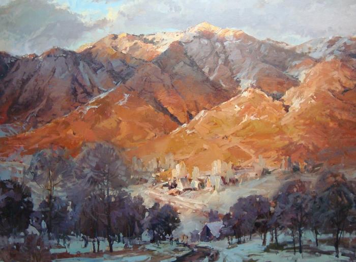 Beneath Lewis Peak Painting