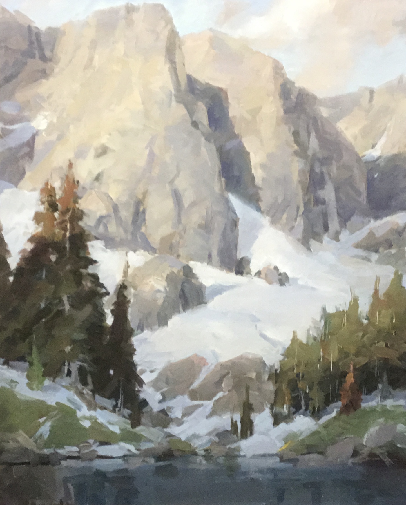 Beneath Warbonnet Peak Painting